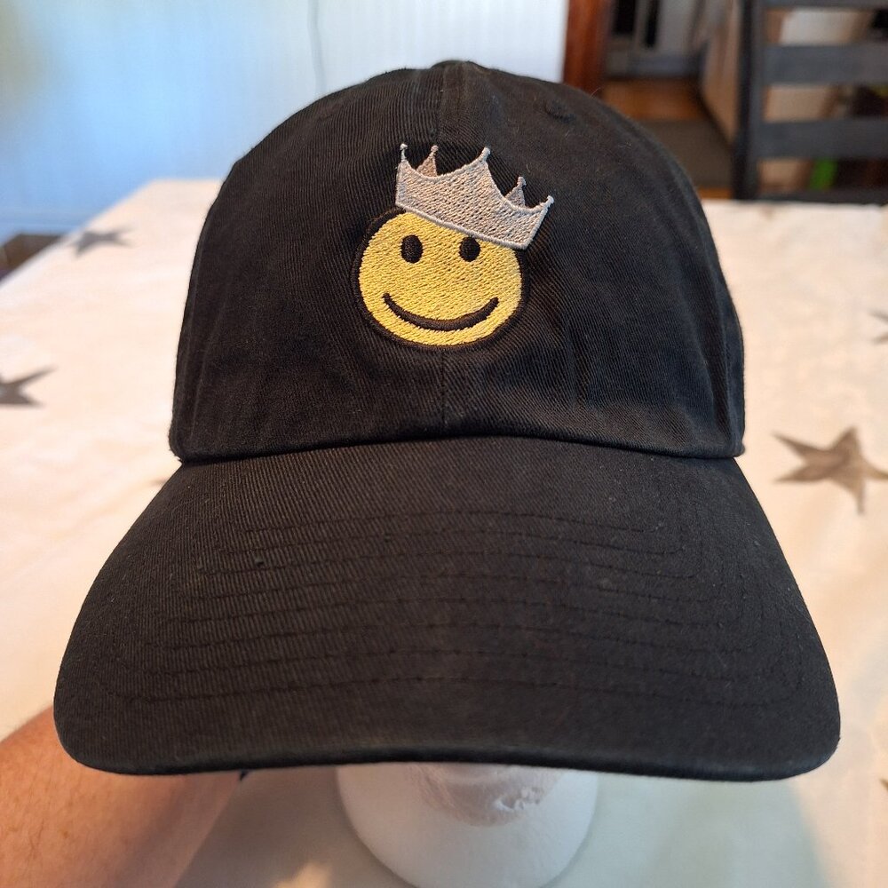Smiley Face Gen Z Identity '47 Brand Adjustable Strap Baseball Hat Y2K Rare HTF